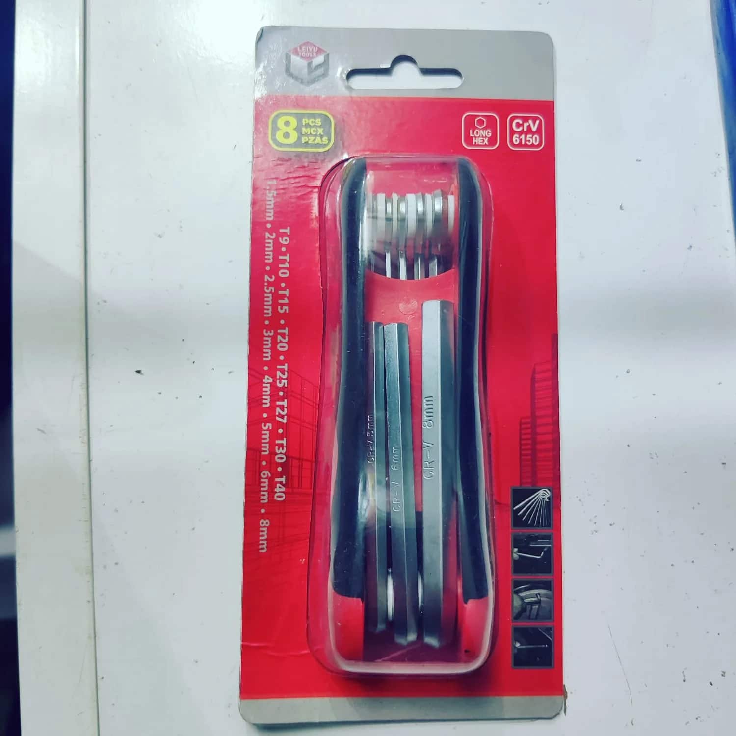 Allen Key Set - Foldable Insulated (8pc)
