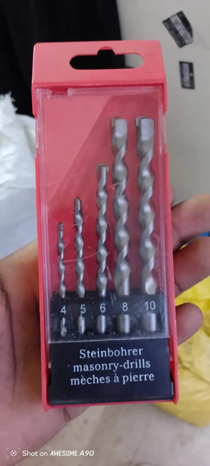 Masonry Bit - 5pcs Set (4,5,6,8,10)