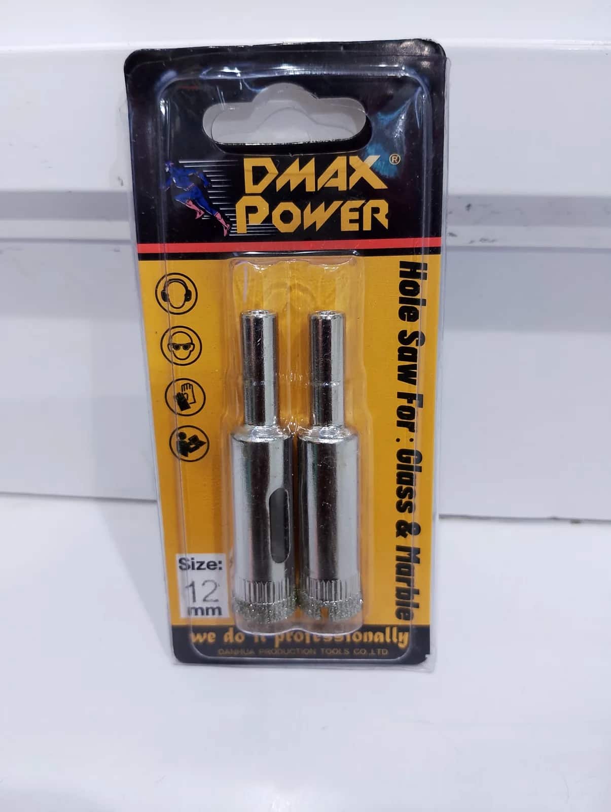 Glass Hole Saw - DMAX 2pc (12mm)