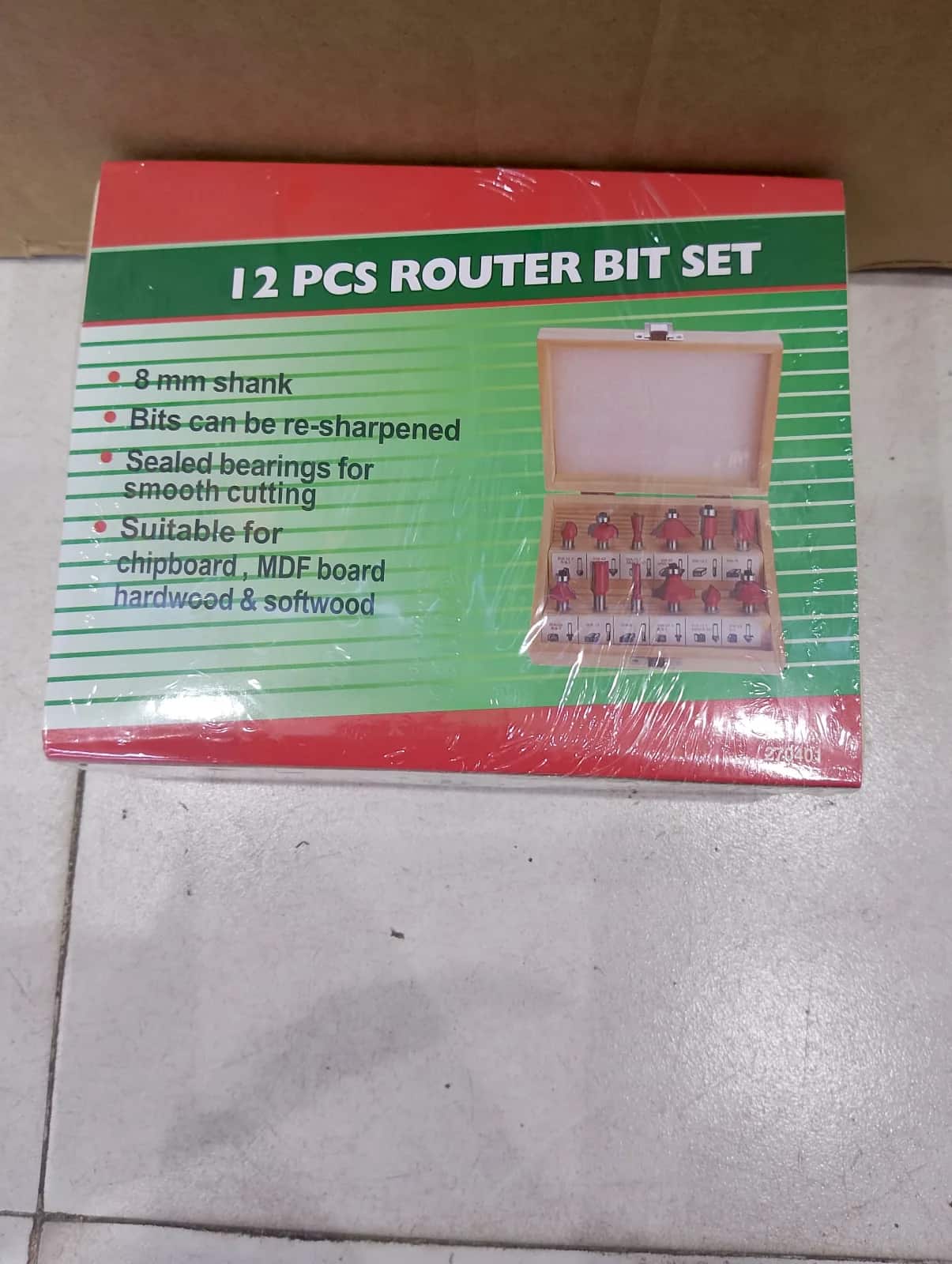 Router Bit Set - 12pc (8mm)