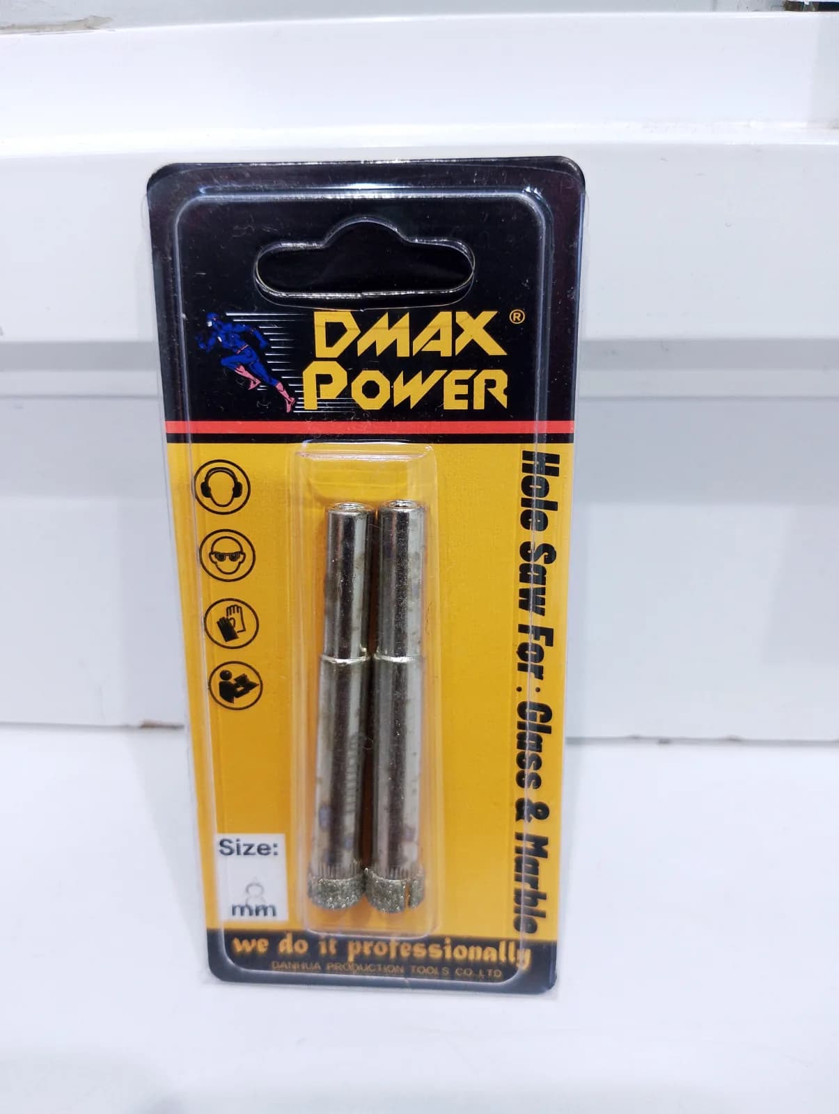 Glass Hole Saw - DMAX 2pc (8mm)