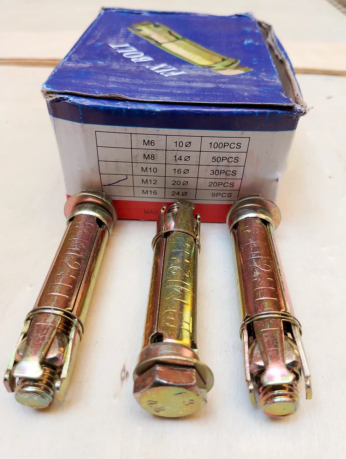 Rawl Bolt - (M12) pcs