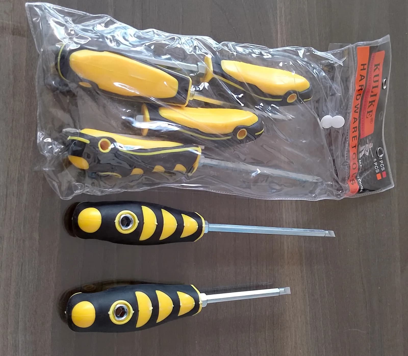 Screwdriver Set - Combined Black&Yellow (6pcs)