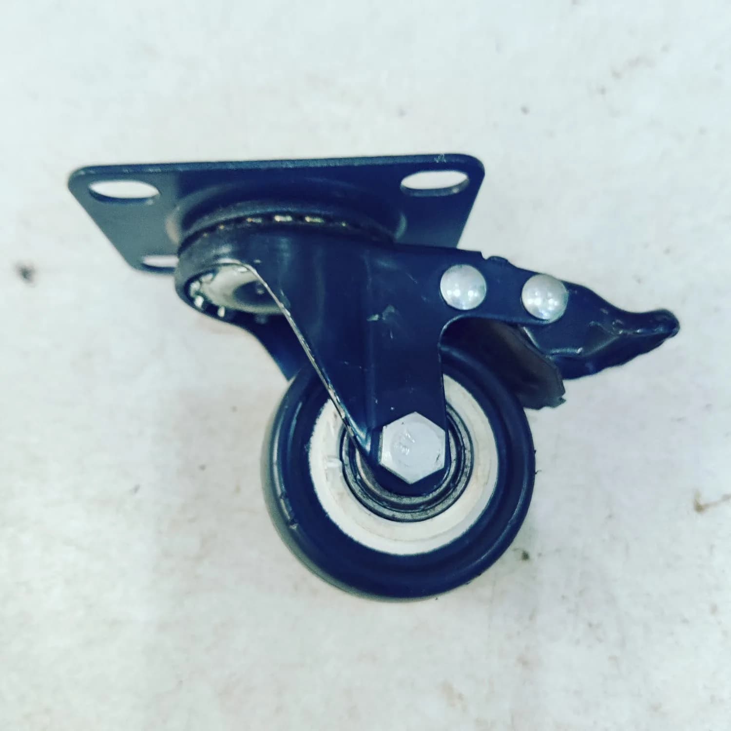 Caster Wheel - Black Heavy with Brake (2-inch)